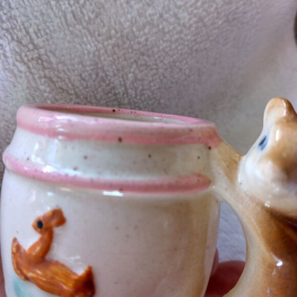 Drink More Juice fox handle childs cup 2 1/2" tall with deer - Picture 5 of 8